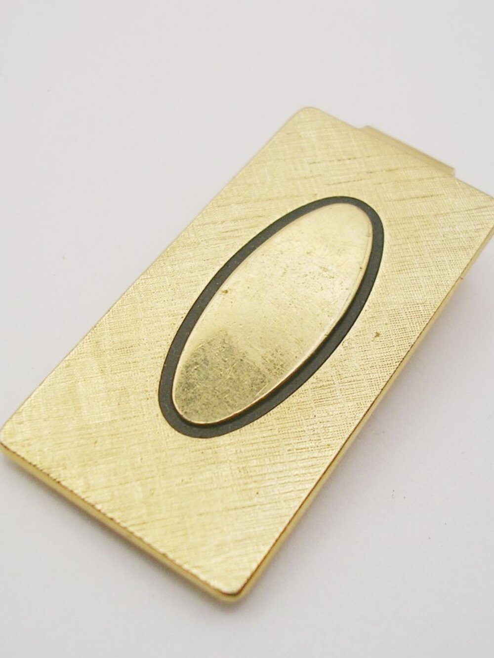 Vintage Money Clip Banknote Holder gold tone ANSON